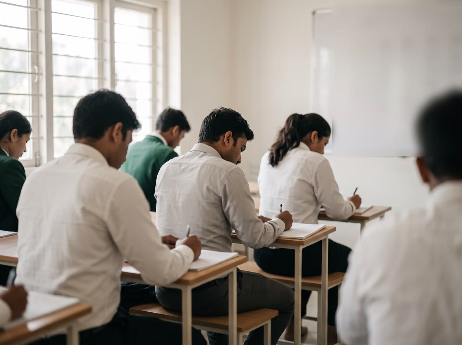 A Japanese language class at Hanamaru's own school in Bangalore